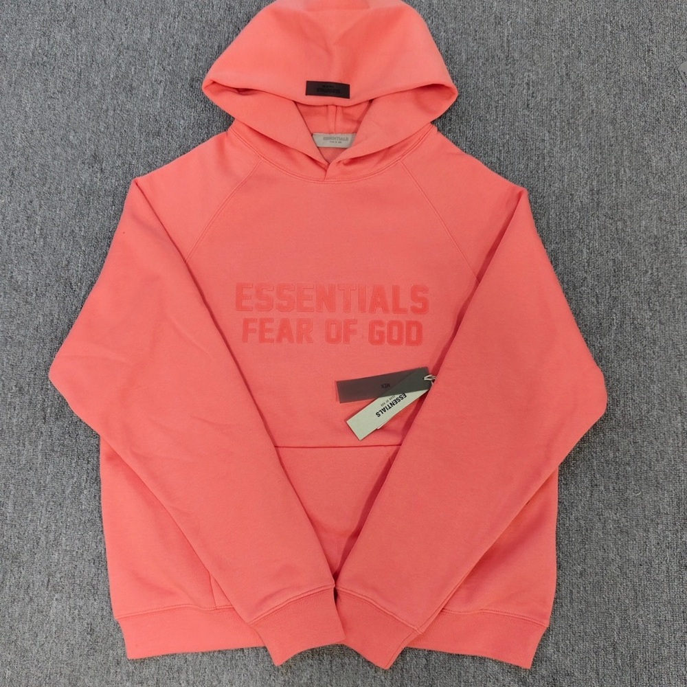 SS22 CORAL ESSENTIAL HOODIE